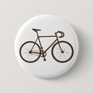 Fixie (Brown) 6 Cm Round Badge