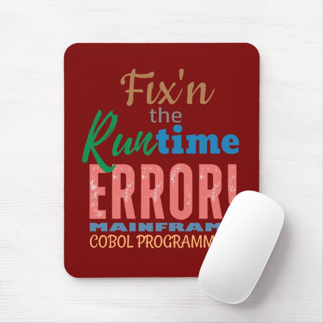 Fixing Mainframe Cobol Runtime Error Mouse Pad (With Mouse)