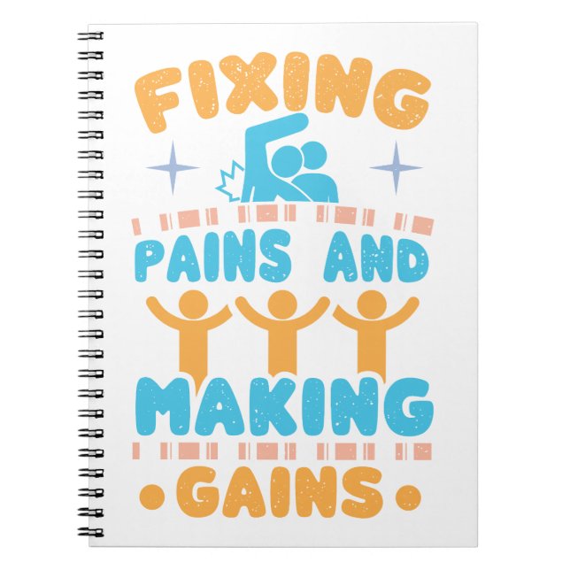 Fixing Pains and Making Gains Notebook (Front)
