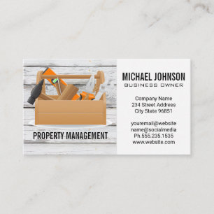 Fixing Tools in Wood Box Business Card