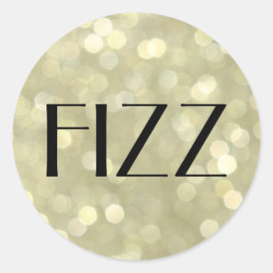 FIZZ on Champagne Bubbles Sticker