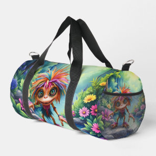 Fizzwiggle the Rainbow Mischief Sprite. Duffle Bag