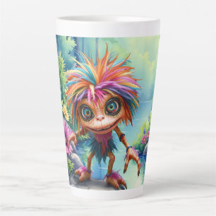 Fizzwiggle the Rainbow Mischief Sprite. Latte Mug