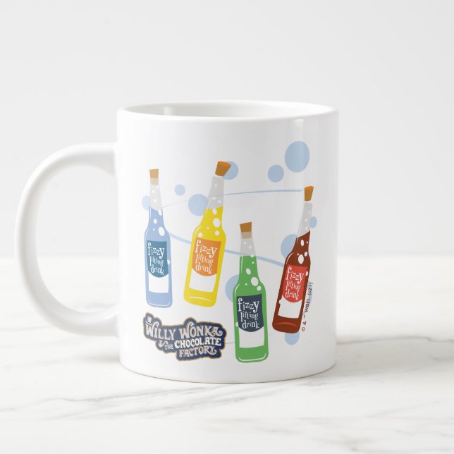 Fizzy Lifting Drink Graphic Large Coffee Mug (Left)