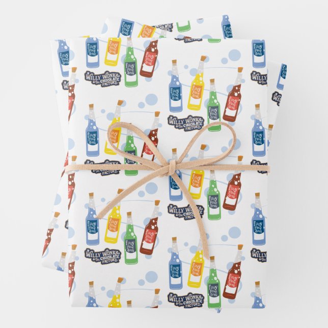 Fizzy Lifting Drink Graphic Wrapping Paper Sheet (In situ)