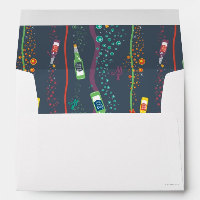 Fizzy Lifting Drink Pattern Envelope (Back (Bottom))