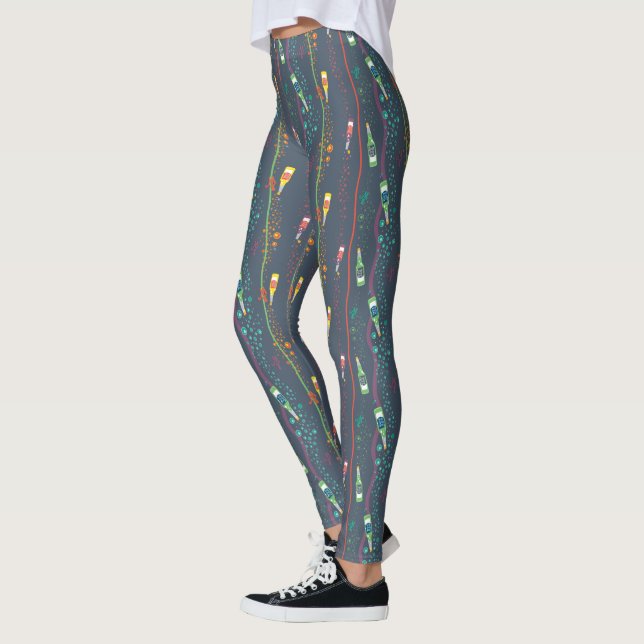 Fizzy Lifting Drink Pattern Leggings (Left)