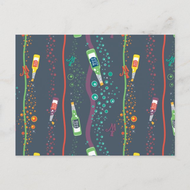 Fizzy Lifting Drink Pattern Postcard (Front)