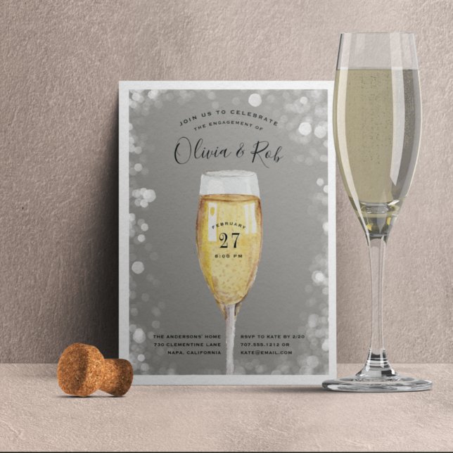 Fizzy Pop | Engagement Party Invitation (Creator Uploaded)
