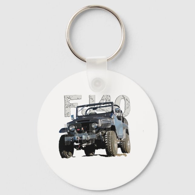 FJ40 Landcruiser Apparel Key Ring (Front)
