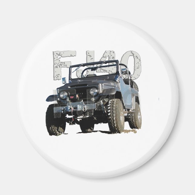 FJ40 Landcruiser Apparel Magnet (Front)