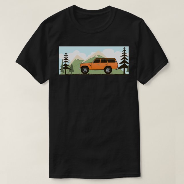 Fj60 Land Cruiser retro  T-Shirt (Design Front)