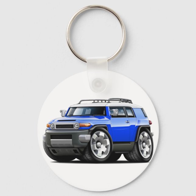 Fj Cruiser Blue Car Key Ring (Front)
