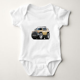 Fj Cruiser Tan Car Baby Bodysuit