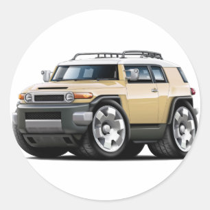 Fj Cruiser Tan Car Classic Round Sticker