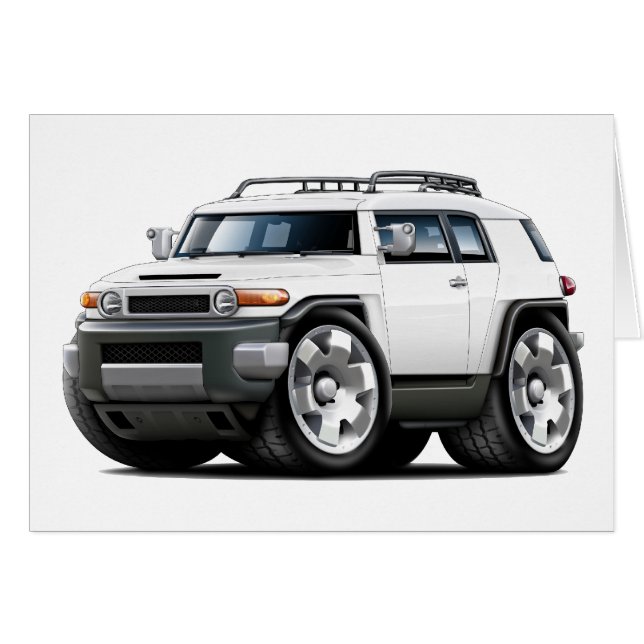 Fj Cruiser White Car (Front Horizontal)