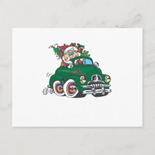 FJ Holden Christmas Holiday Postcard