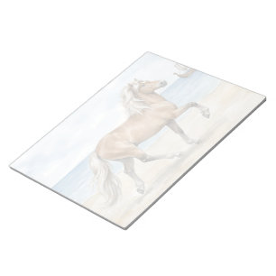 Fjara Icelandic Horse watercolor on the Beach Notepad