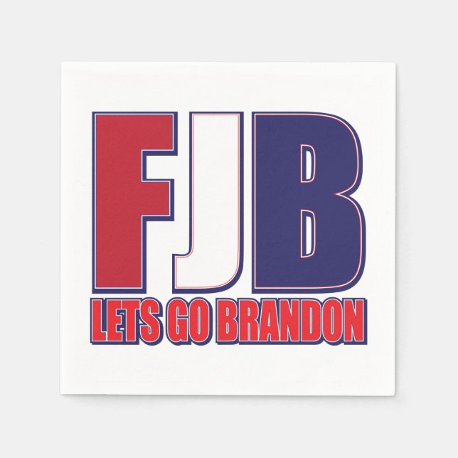 FJB - Lets Go Brandon Napkin (Front)