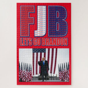 FJB - Lets Go Brandon - President Trump Jigsaw Puzzle