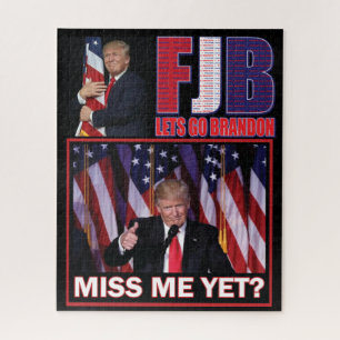 FJB - Lets Go Brandon - President Trump Jigsaw Puzzle