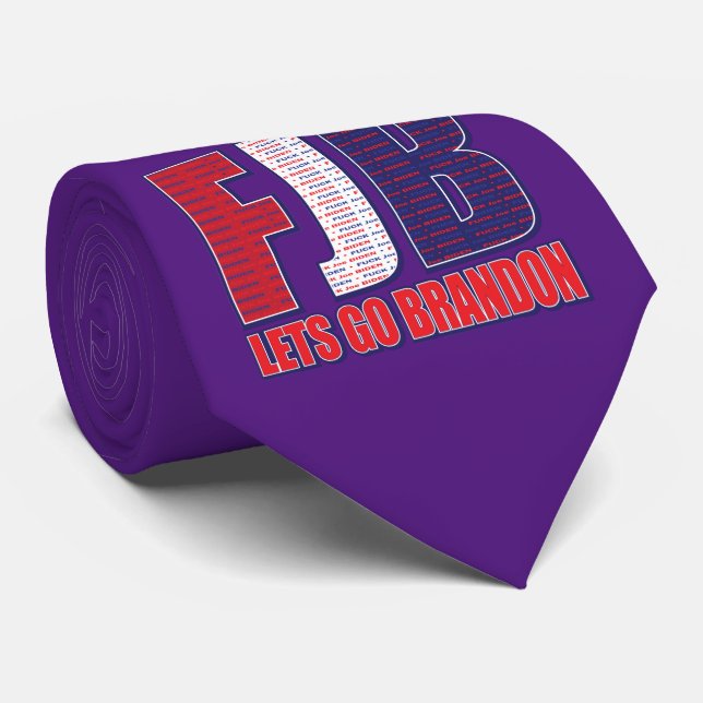FJB - Lets Go Brandon Tie (Rolled)
