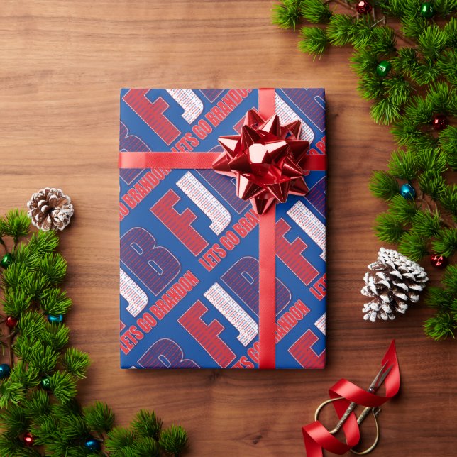 FJB Lets Go Brandon Wrapping Paper (Holiday Gift)