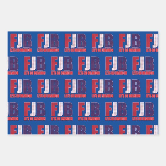 FJB - Lets Go Brandon Wrapping Paper Sheet (Front)