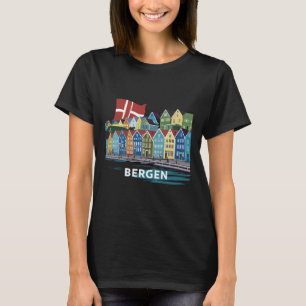 Fjord Bergen Norway Costume Fjords Of Norway Harbo T-Shirt
