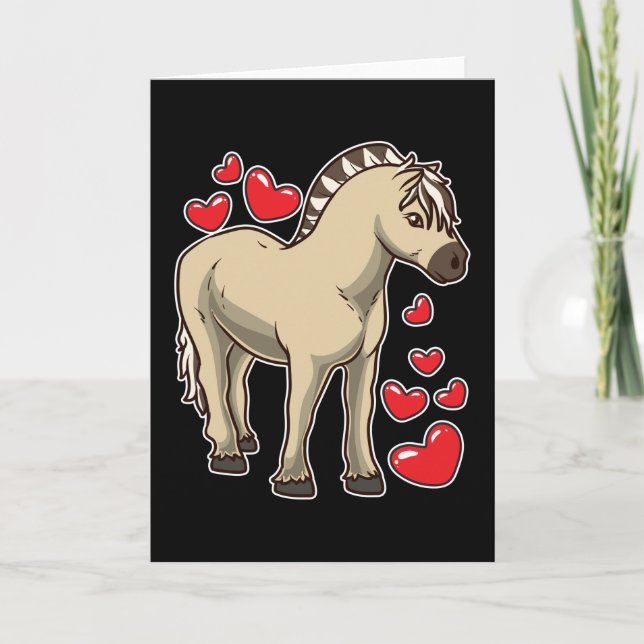 Fjord Horse Gift Idea Card (Front)