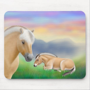 Fjord Horses at Rest Mousepad