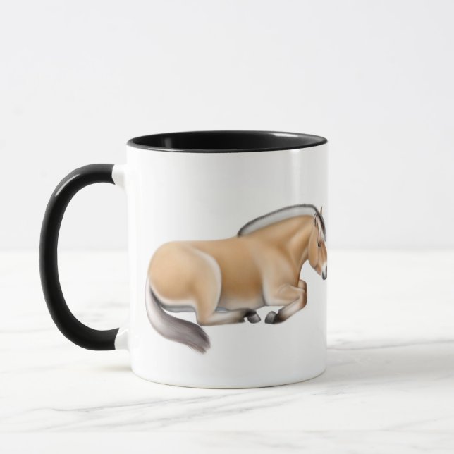 Fjord Horses at Rest Mug (Left)