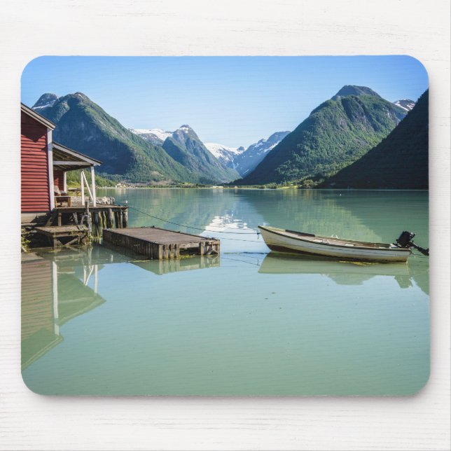 Fjord landscape in Norway mousepad (Front)