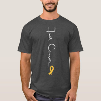 Fk Childhood Cancer Ribbon Awareness Support Men W T-Shirt