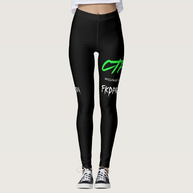 FKDPRSN “F*ck Depression” Combat edition Leggings (Front)