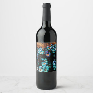 FʟᴏᴡPᴏᴡ   Pansy ~ Blueberry Wine Label