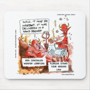 Fl Stand Your Ground Law In Hell Funny Gifts & Tee Mouse Pad