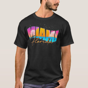 FL State Summer Vacation Tropical South Beach Miam T-Shirt