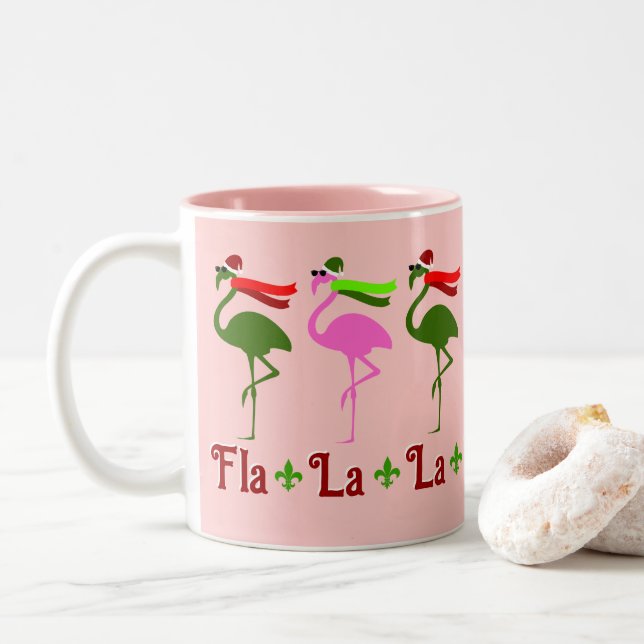 Fla La La Two-Tone Coffee Mug (With Donut)