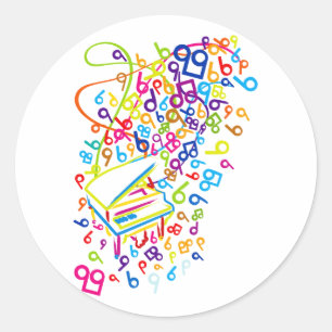 Flabby_Expression Classic Round Sticker