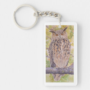 Flaco the Eurasian Eagle Owl Key Ring