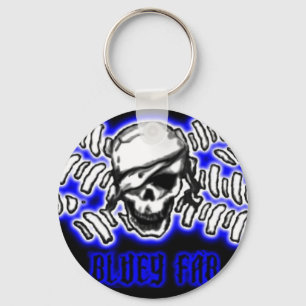 flag5pirate3art2, BLUEYFAB SMALL Key Ring