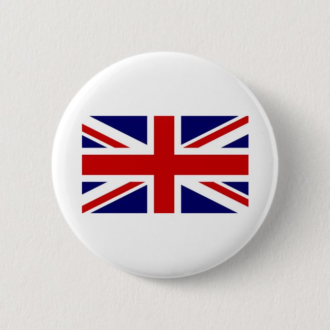 flag 🇬🇧 6 cm round badge (Front)