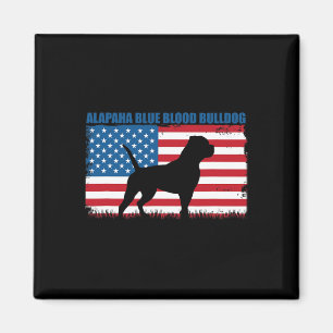 Flag Alapaha Blue Blood Bulldog Magnet