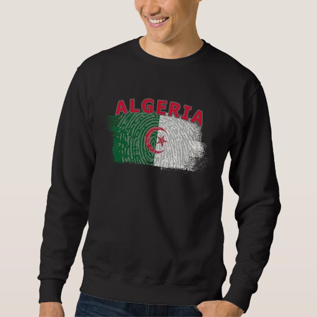 Flag Algeria Nationality State North Africa Sweatshirt (Front)