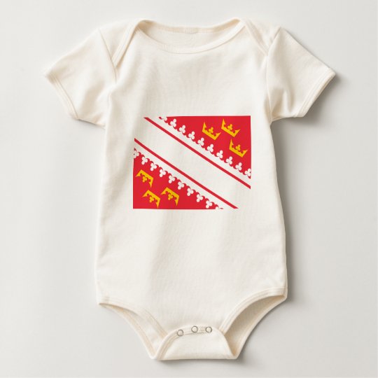 Flag Alsace (France) Drapeau Alsace Flagge Elsass Baby Bodysuit