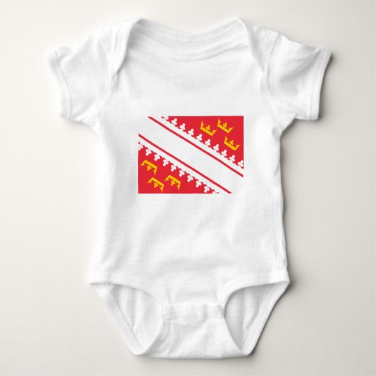 Flag Alsace (France) Drapeau Alsace Flagge Elsass Baby Bodysuit