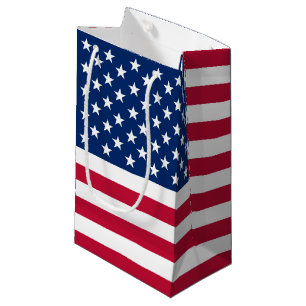 Flag America American country travel Small Gift Bag