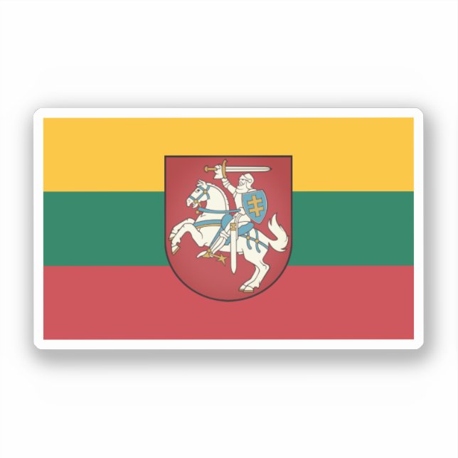Flag and coat of arms of Lithuania (Front)