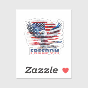 Flag and eagle of the United States.Freedom.